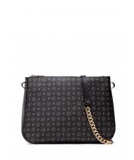 POLLINI HERITAGE  Bolso de hombro con cadena negro - Bolsos Mujer - 3