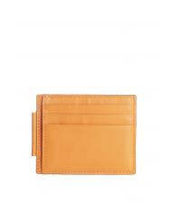 PIQUADRO URBAN Tarjetero plano de piel NARANJA - Carteras Hombre - 2