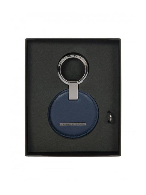 CIRCLE Llavero de cuero azul - Llaveros