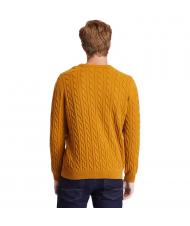 TIMBERLAND P-B LAMBWOOL Jersey de cuello redondo en mezcla de lana bota de trigo - Su&eacute;teres de los hombres - 2