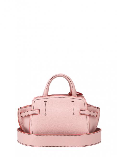 GITA Bicolor Micro bolso de mano con bandolera caramelo rosa / rojo - Bolsos Mujer