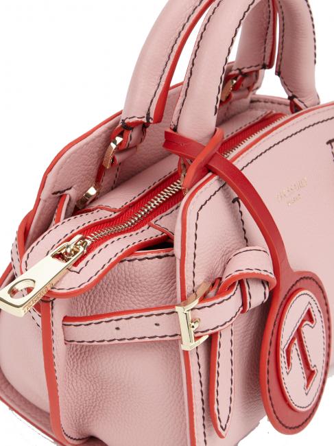 GITA Bicolor Micro bolso de mano con bandolera caramelo rosa / rojo - Bolsos Mujer