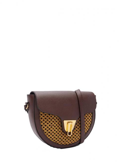 BEAT Paglia Minibolso de hombro chocolate / caramelo - Bolsos Mujer