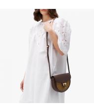 COCCINELLE BEAT Paglia Minibolso de hombro chocolate / caramelo - Bolsos Mujer - 4