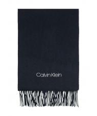 CALVIN KLEIN BASIC WOVEN Bufanda de lana azul marino - Bufandas - 2