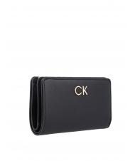 CALVIN KLEIN RE-LOCK FRENCH Cartera mediana ckblack - Carteras Mujer - 4