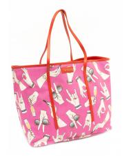 TRUSSARDI Shopping bag maxi con stampa all over  - Bolsos Mujer