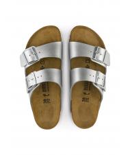 BIRKENSTOCK ARIZONA BIRKO-FLOR Sandalia zapatilla plata - Zapatos Mujer - 4