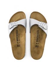 BIRKENSTOCK MADRID BIRKO FLOR Sandalia zapatilla plata - Zapatos Mujer - 4