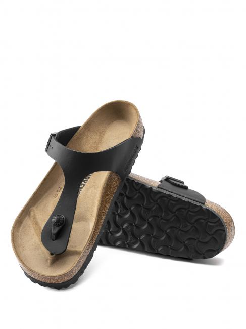 GIZEH BIRKO-FLOR Sandalia de dedo negro - Zapatos unisex