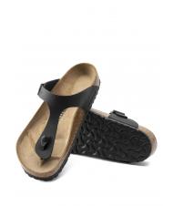 BIRKENSTOCK GIZEH BIRKO-FLOR Sandalia de dedo negro - Zapatos unisex - 5
