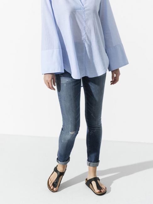 GIZEH BIRKO-FLOR Sandalia de dedo negro - Zapatos unisex