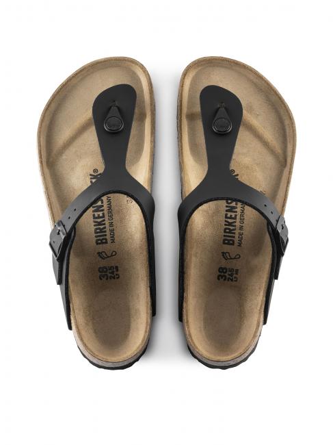 GIZEH BIRKO-FLOR Sandalia de dedo negro - Zapatos unisex