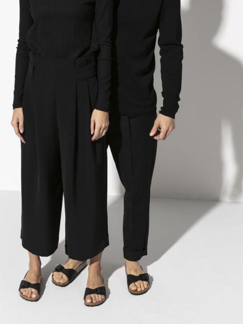 MADRID BIRKO FLOR Sandalia zapatilla negro - Zapatos unisex