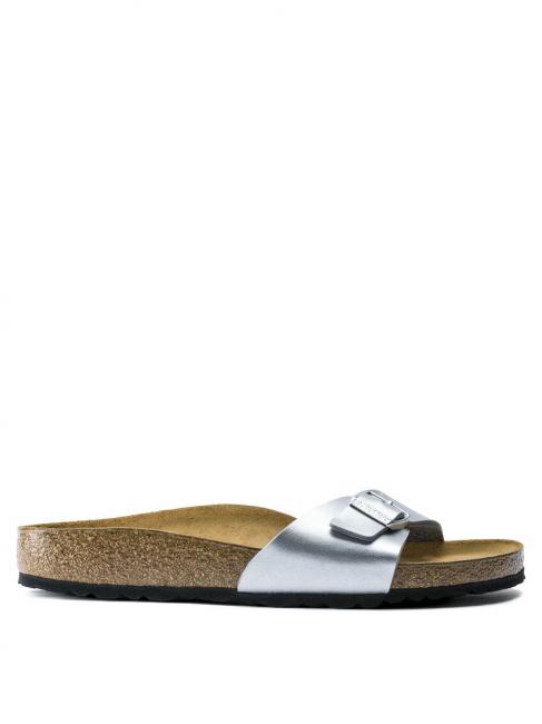 MADRID BIRKO FLOR Sandalia zapatilla plata - Zapatos Mujer