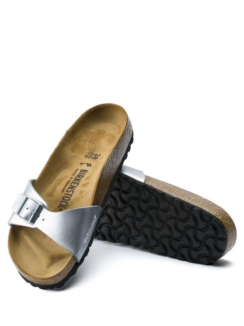 MADRID BIRKO FLOR Sandalia zapatilla plata - Zapatos Mujer