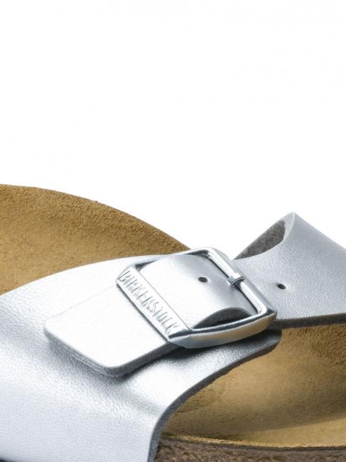 MADRID BIRKO FLOR Sandalia zapatilla plata - Zapatos Mujer