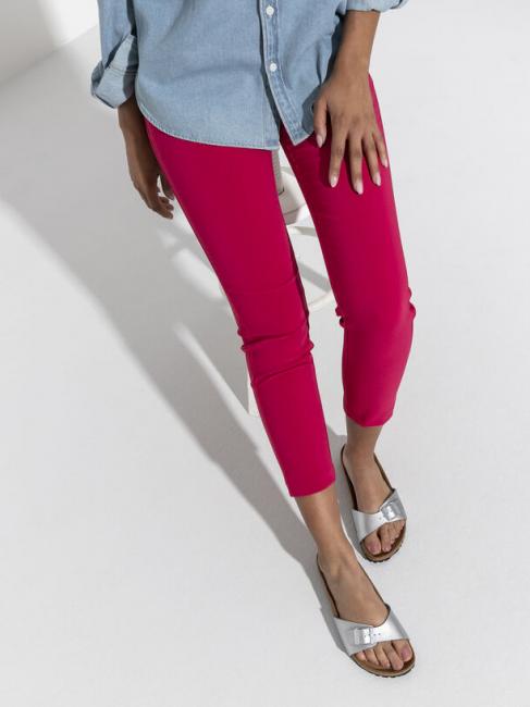 MADRID BIRKO FLOR Sandalia zapatilla plata - Zapatos Mujer