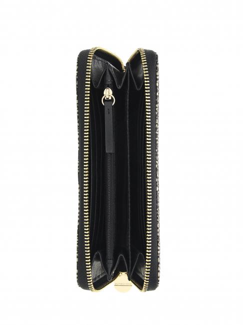 CLASSICA Cartera con cremallera alrededor OP / NATURAL / NEGRO - Carteras Mujer