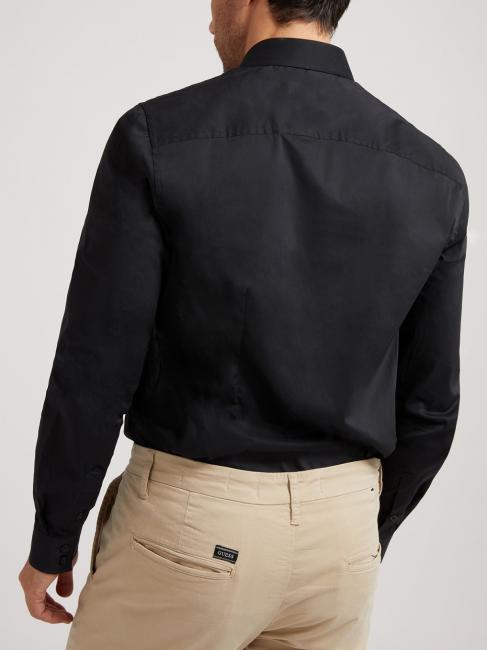 CORE  Camisa de algodón elástico jetbla - Camisas de hombre