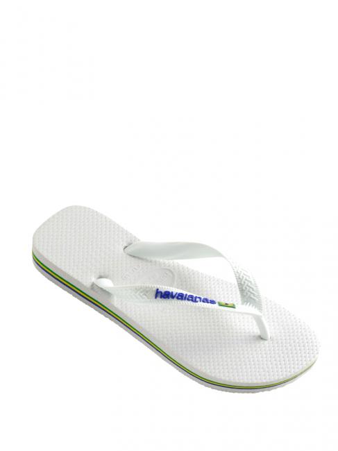 BRASIL LOGO Chanclas para hombre blanco - Zapatos unisex