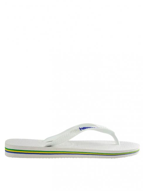 BRASIL LOGO Chanclas para hombre blanco - Zapatos unisex