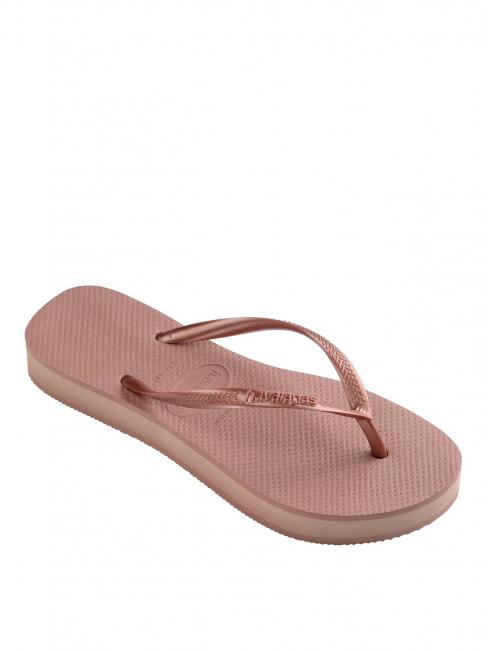 SLIM FLATFORM SLIM FLATFORM Chanclas de mujer CROCO / ROSA - Zapatos Mujer