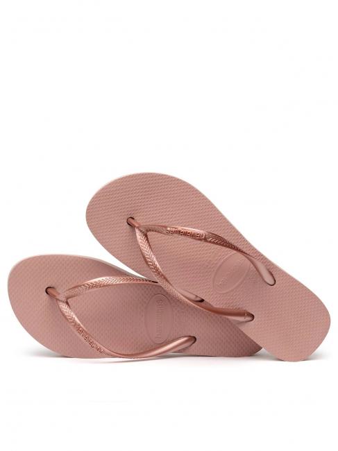 SLIM FLATFORM SLIM FLATFORM Chanclas de mujer CROCO / ROSA - Zapatos Mujer