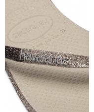 HAVAIANAS SLIM SPARKLE II Chancletas SAND / GREY - Zapatos Mujer - 5