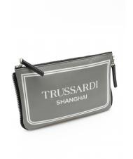 TRUSSARDI CITY POCKET bolso de mano gris shanghai - Bolsos Mujer - 3
