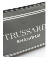 TRUSSARDI CITY POCKET bolso de mano gris shanghai - Bolsos Mujer - 4
