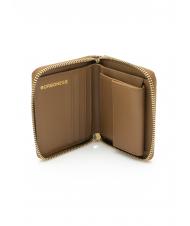 BORBONESE CLASSICA  Cartera mediana con cremallera beiger yegua - Bolsas de viaje - 2