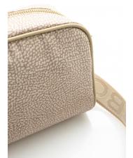 BORBONESE BORBONESO Mini bolso bandolera de tela arena - Bolsos Mujer - 3
