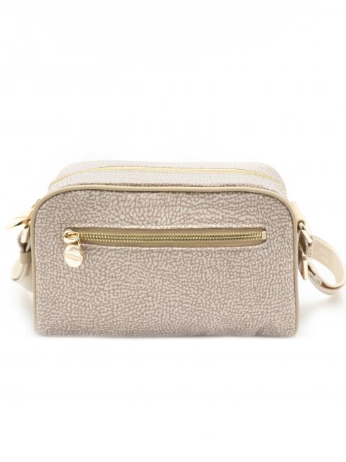 BORBONESO Mini bolso bandolera de tela arena - Bolsos Mujer