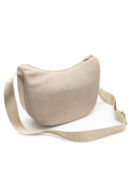 BORBONESO Bolso LUNA Hobo, Peque&ntilde;o arena - Bolsos Mujer