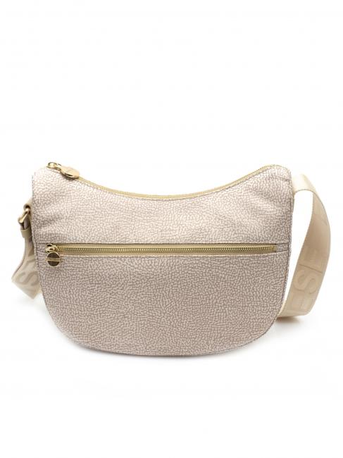 BORBONESO Bolso LUNA Hobo, Peque&ntilde;o arena - Bolsos Mujer