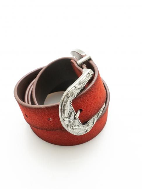 Cintura in pelle suede se puede acortar a medida rub&iacute; - Cinturones