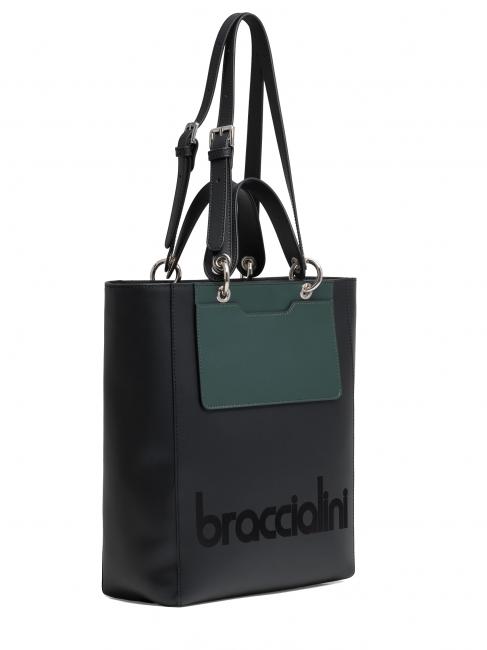 MY ONE Comprador de mano/hombro verde negro - Bolsos Mujer