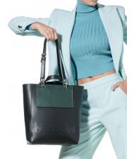 BRACCIALINI MY ONE Comprador de mano/hombro verde negro - Bolsos Mujer - 3