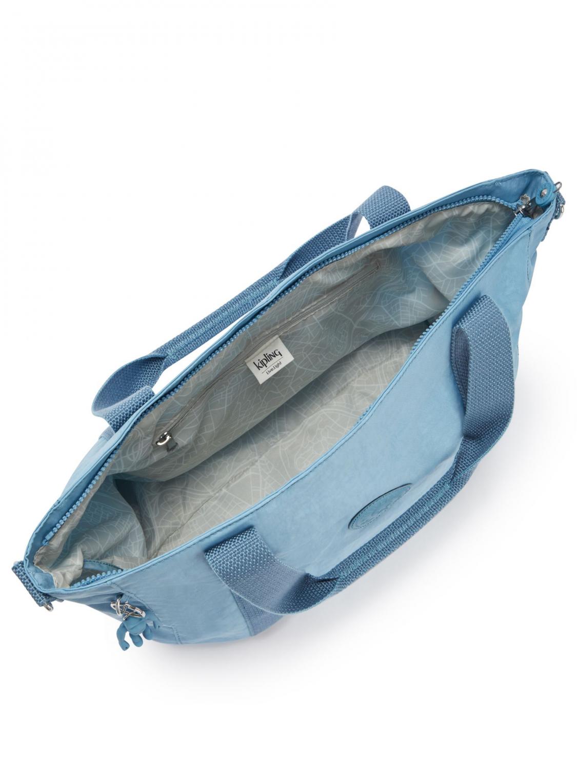 Kipling Asseni Tote L Bolso Niebla Azul - ¡Compra A Precios De