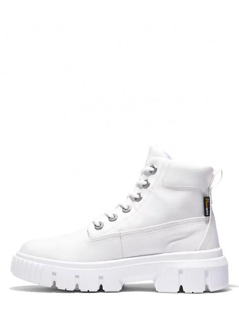 GREYFIELD Botines de lona blanco de blanco - Zapatos Mujer
