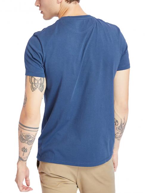 SS DUNRIVER CREW Camiseta de algod&oacute;n Denim oscuro - camiseta