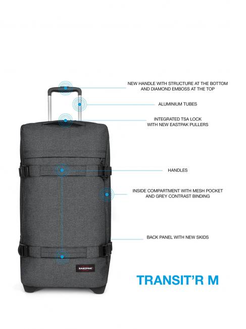 TRANSIT'R M carro de tamaño mediano BlackDenim - Trolley Semirrígidos