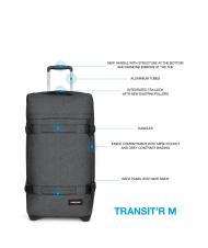 EASTPAK TRANSIT'R M carro de tamaño mediano BlackDenim - Trolley Semirrígidos - 5