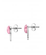 MORELLATO CUORE Pendientes de plata con ojo de gato rosa / blanco - Pendientes - 4