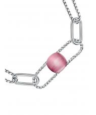 MORELLATO 1930 Pulsera de acero con ojo de gato fucsia - Pulseras - 3