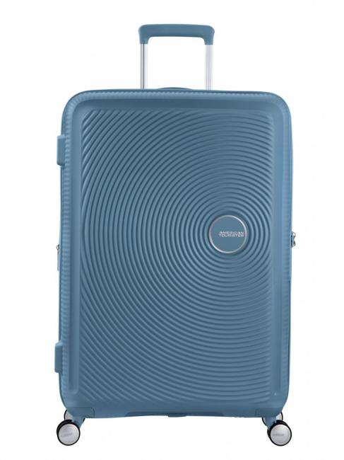 Maletas SOUNDBOX, medida grande, expandible piedra azul - Trolley Rígidos