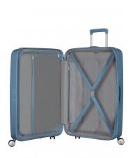 AMERICAN TOURISTER SOUNDBOX SPINNER Carro mediano, expandible piedra azul - Trolley Rígidos - 2
