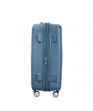 AMERICAN TOURISTER SOUNDBOX SPINNER Carro mediano, expandible piedra azul - Trolley Rígidos - 5