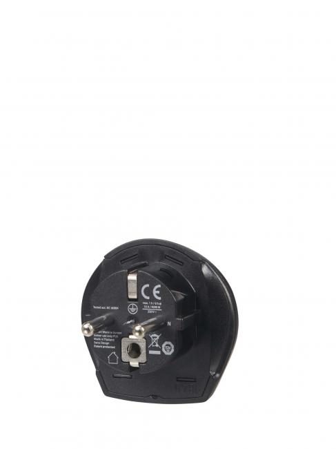GLOBAL TRAVEL  Adaptador para tomas el&eacute;ctricas Mondo - Europa NEGRO - Accesorios de viaje